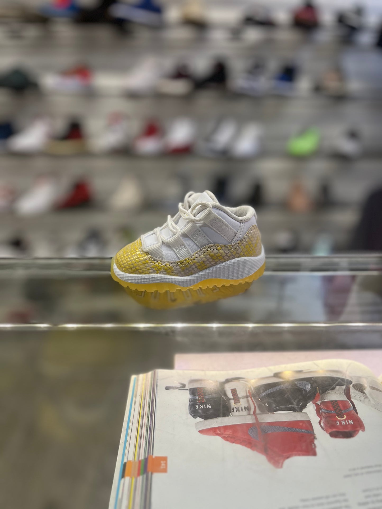 Air Jordan 11 Low Yellow Snakeskin