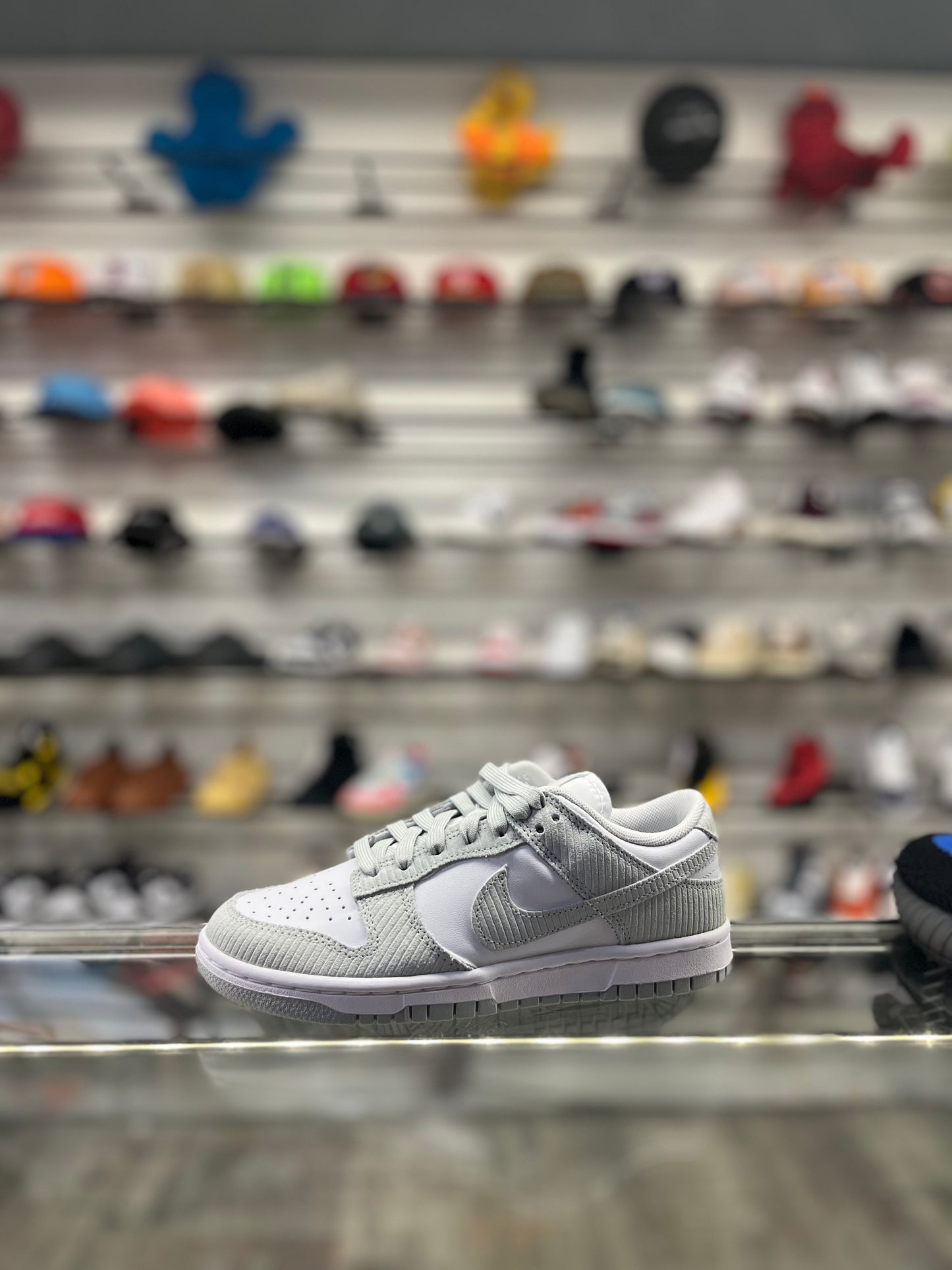 Nike Dunk Low Silver Corduroy