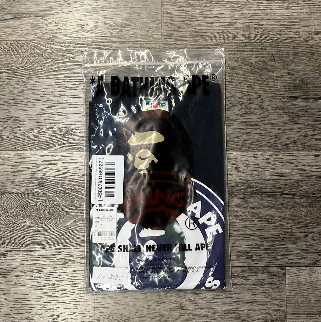 Bape Busy Works Black/Purple Tee