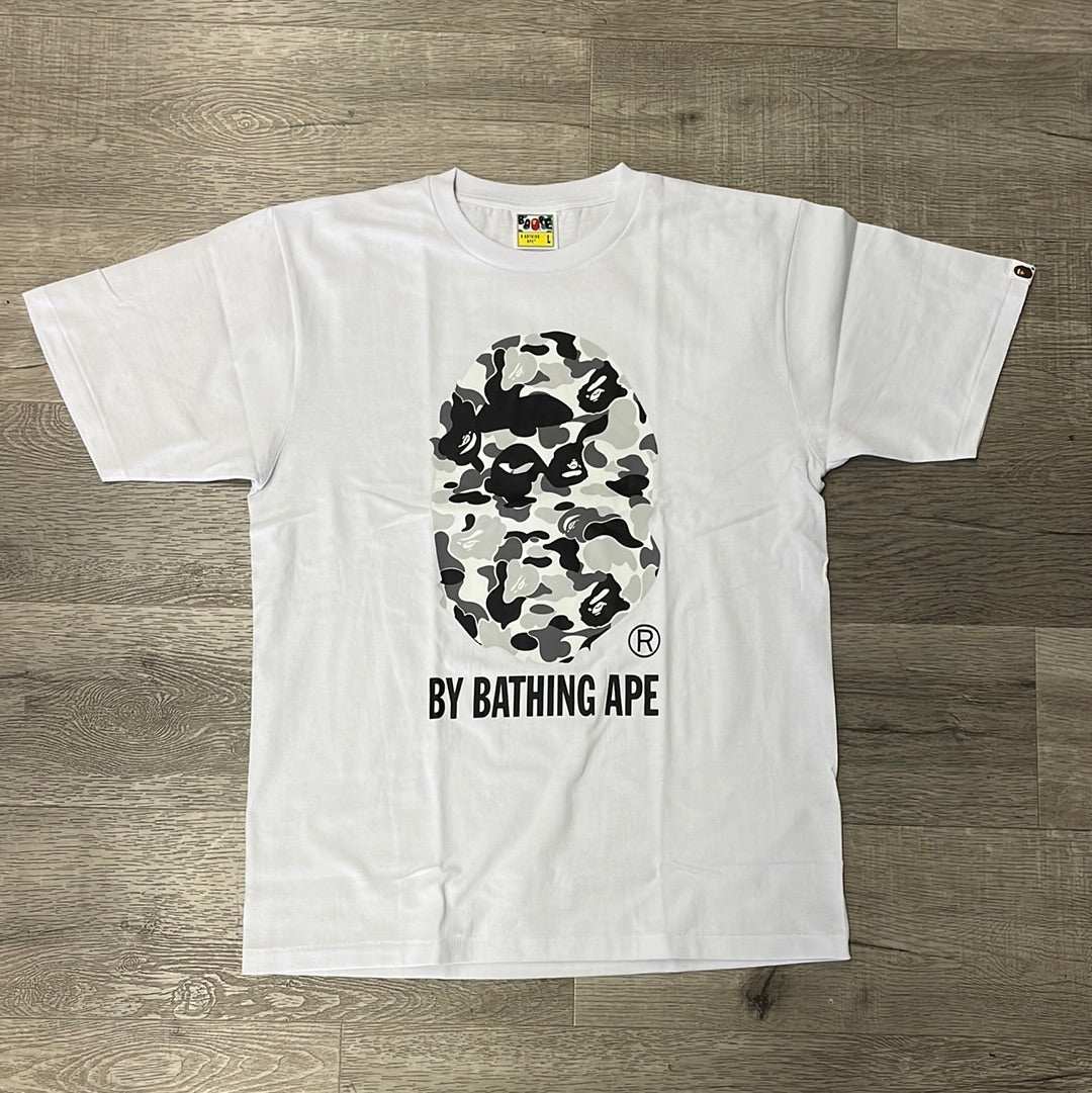 Bape Black/White Camo Logo Tee (White)