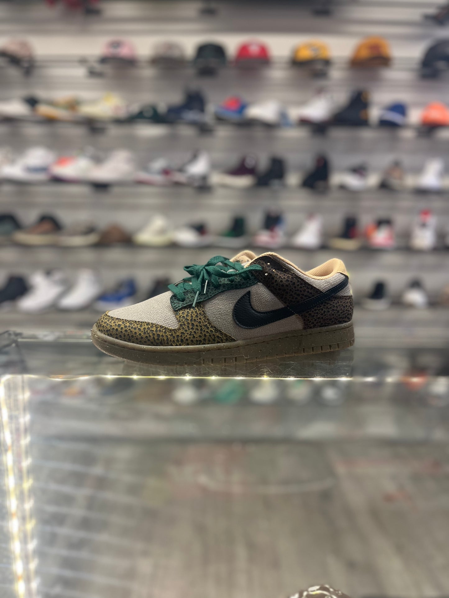 NIke Dunk Low Safari Golden Moss