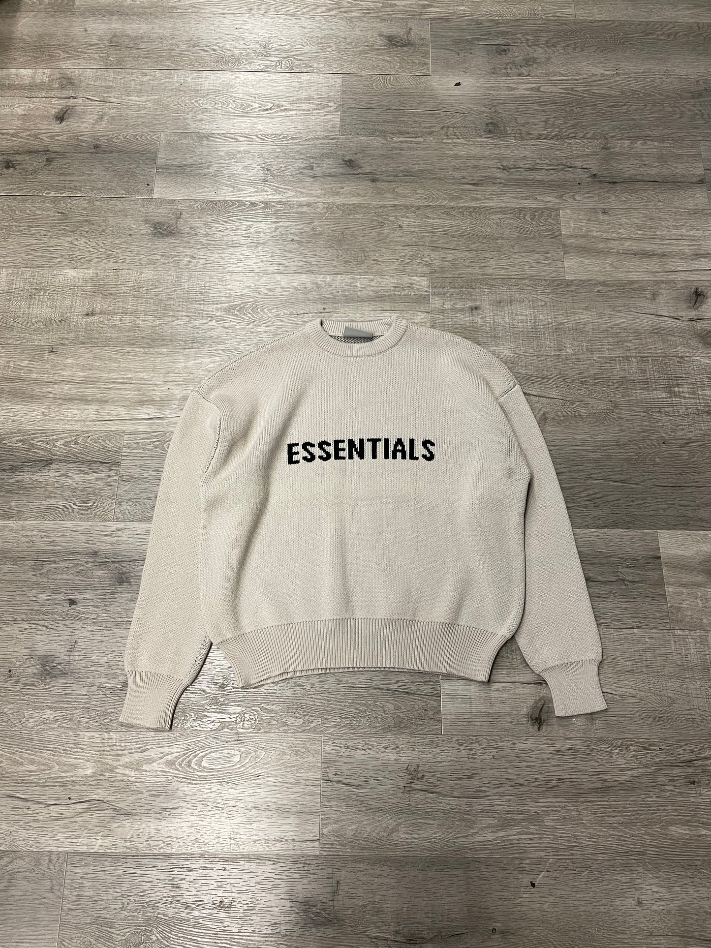 Fear of God Essentials Knit Sweater Cream