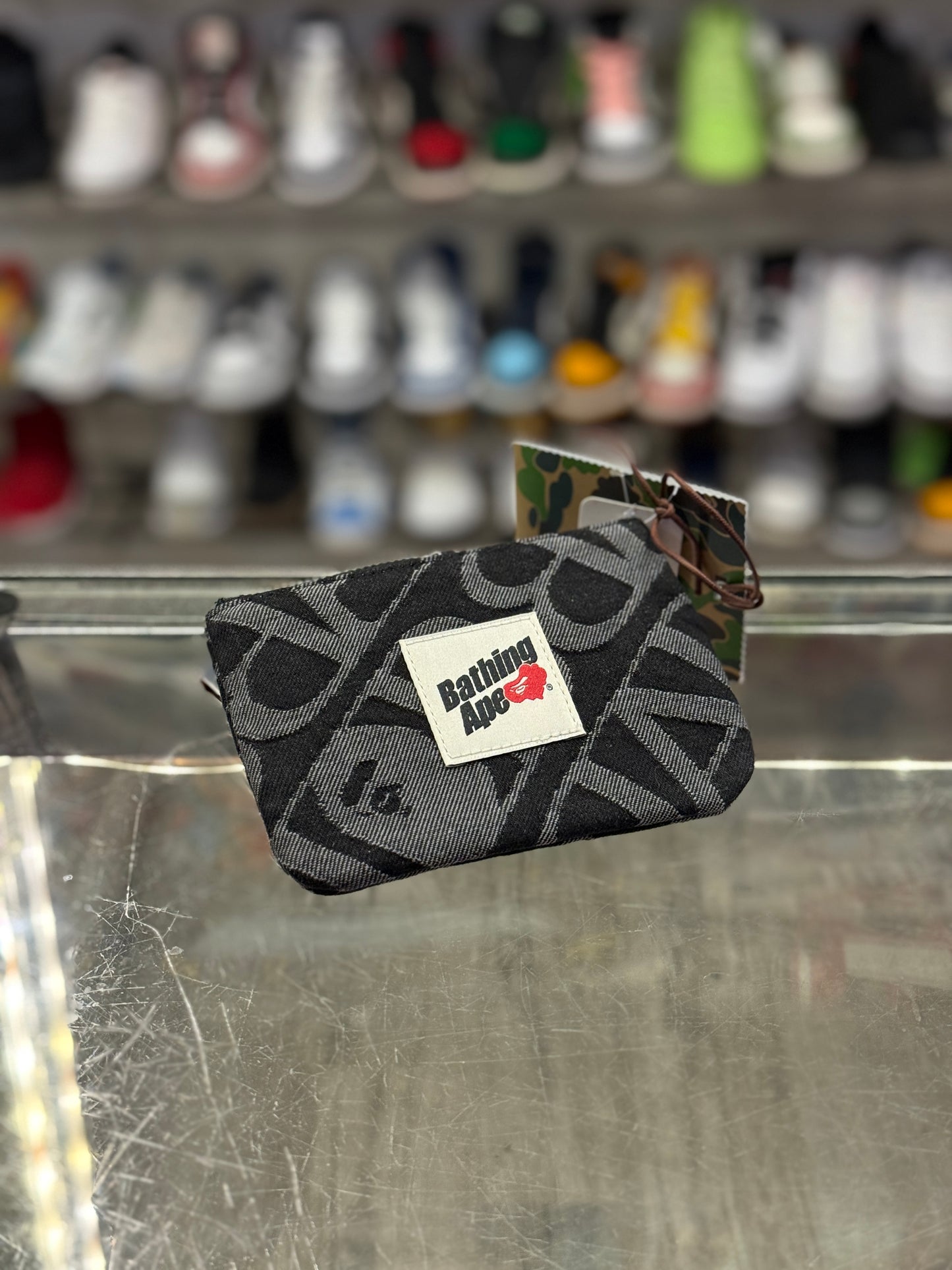 Bape Black Coin Purse Wallet