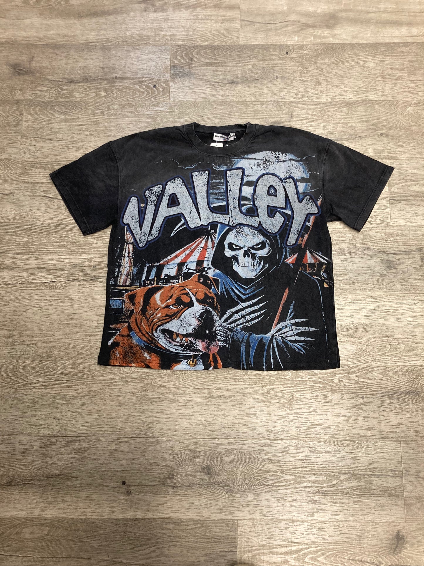Vale Skeleton Theme Park Tee Black