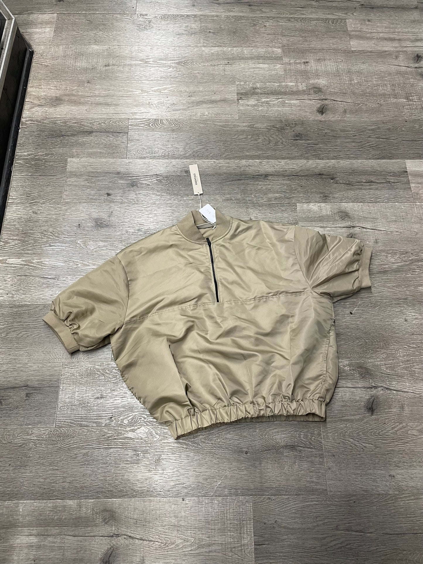 Fear of God Essentials Tan Nylon Short Sleeve Top