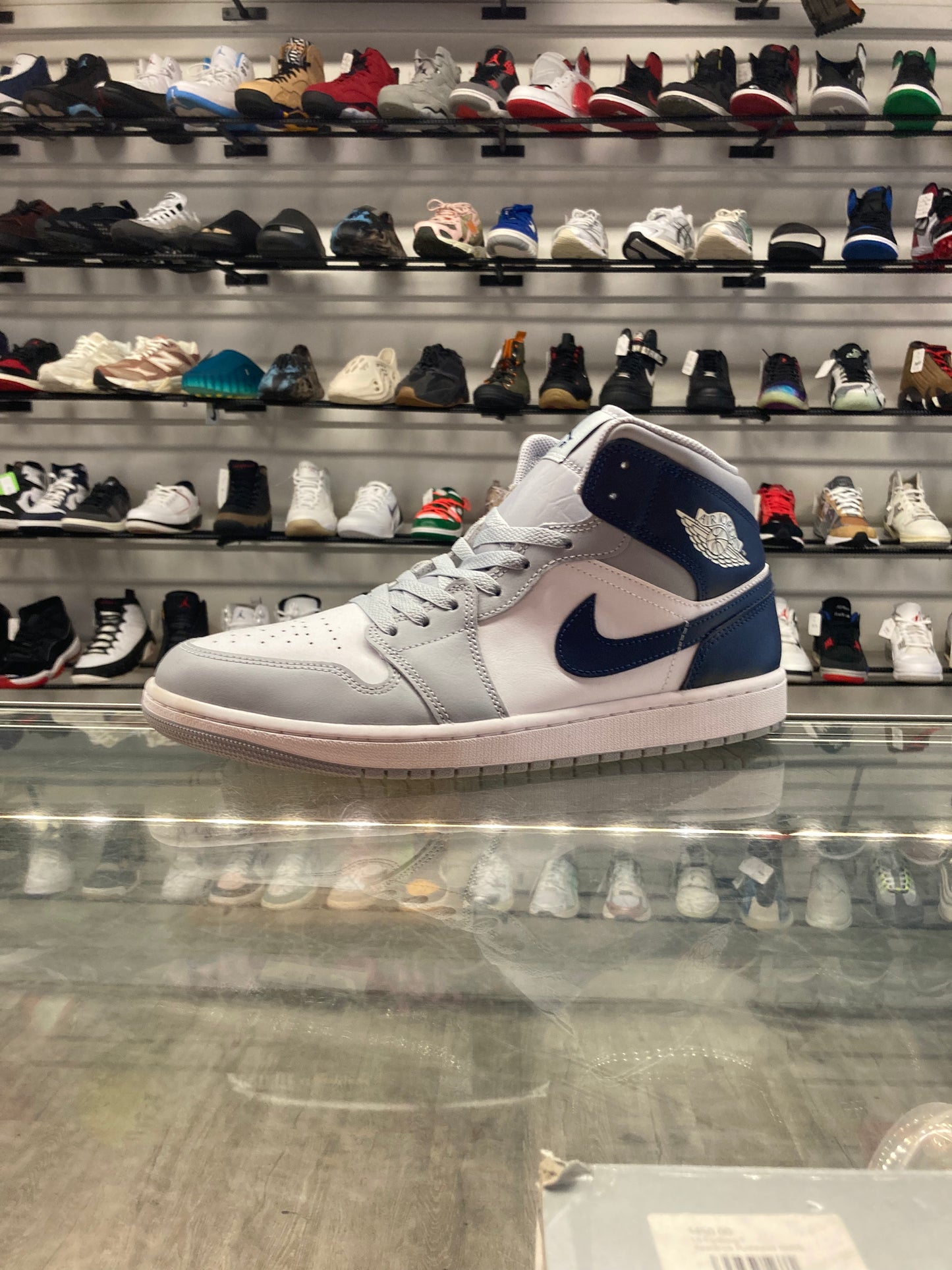 Air Jordan 1 Mid Grey/Navy