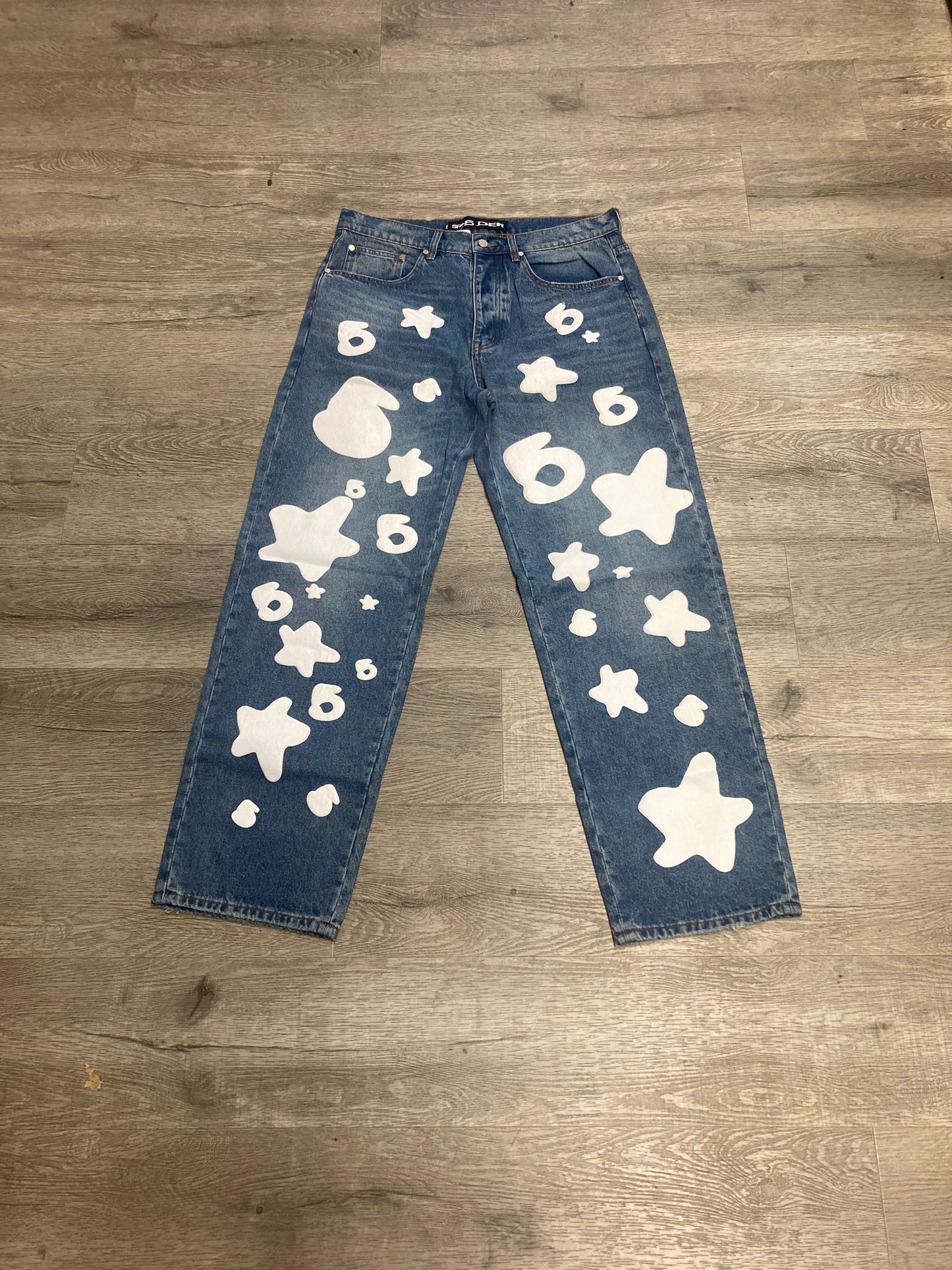 Sp5der 5 Jeans Blue Denim