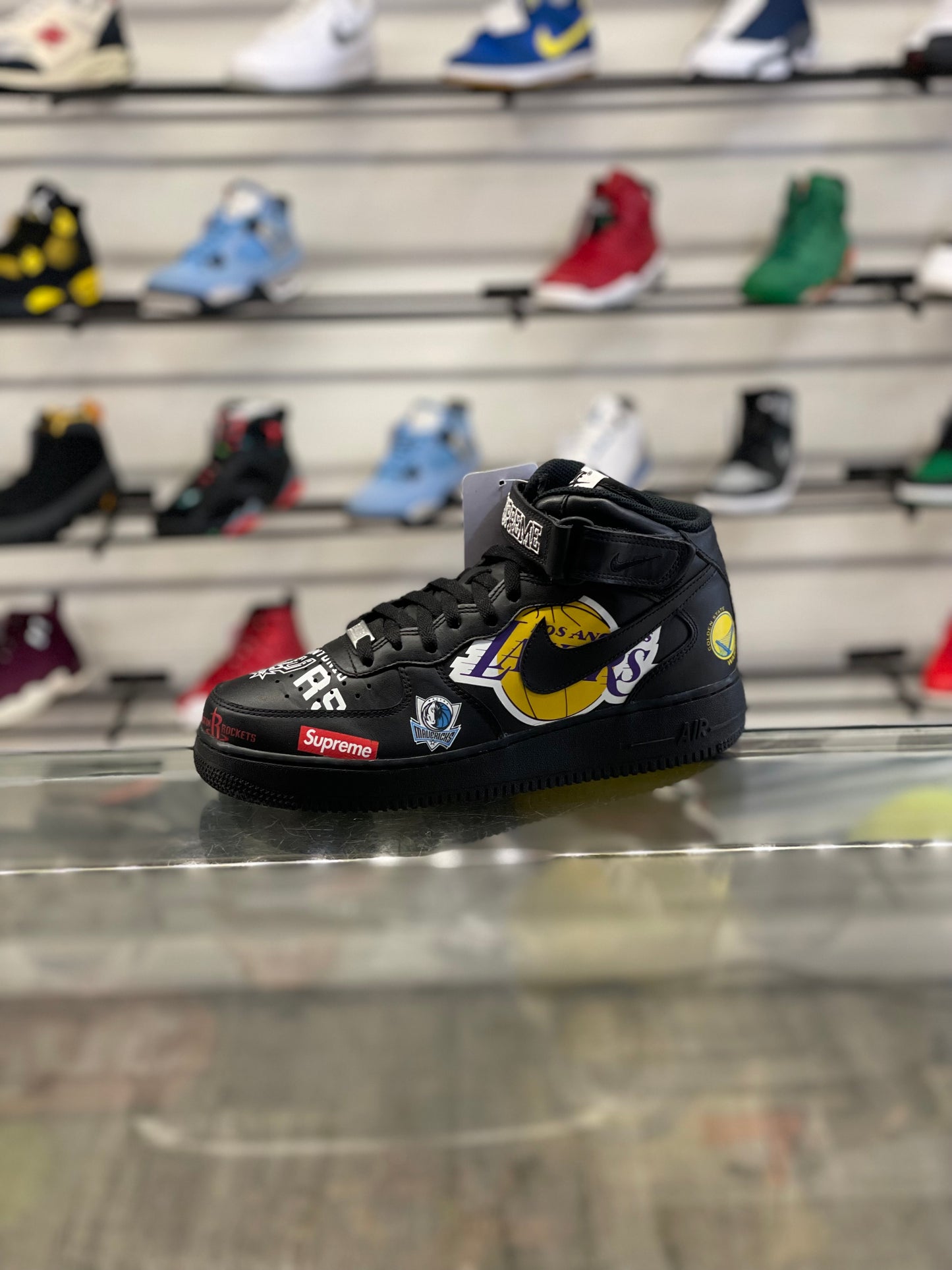 Supreme Nike Air Force 1 High NBA Black