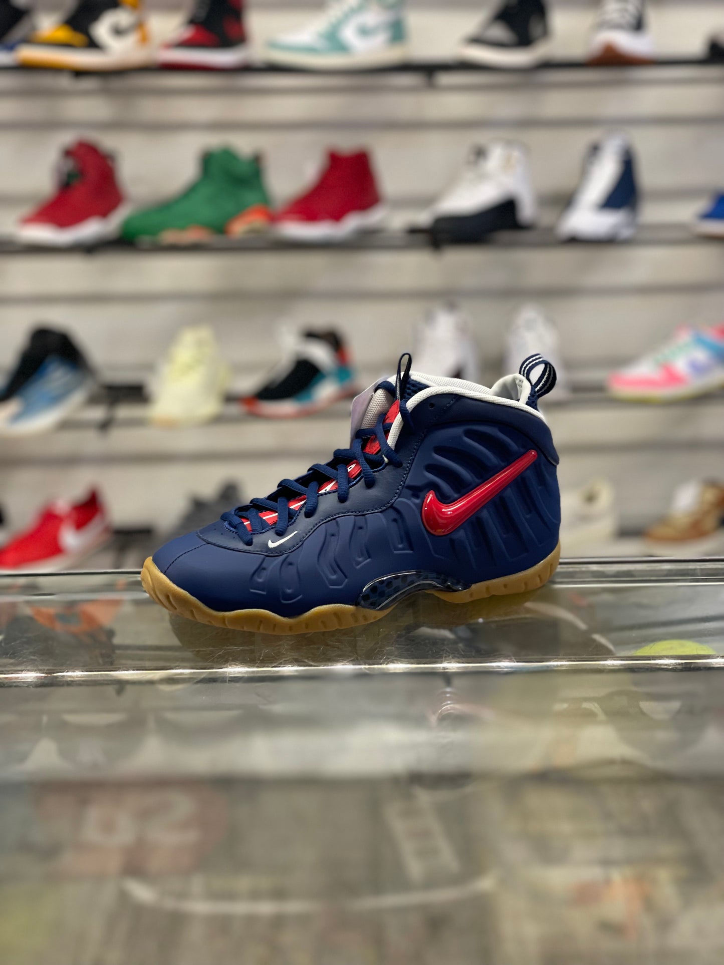 Nike Foamposite Pro Navy/Red/Gum