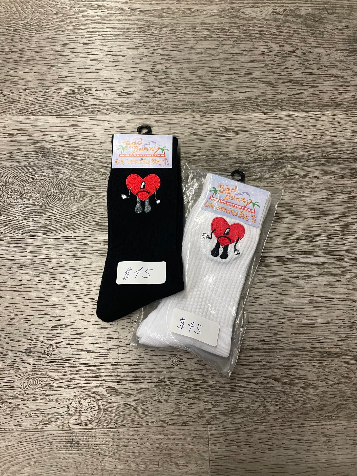 Bad Bunny Socks White