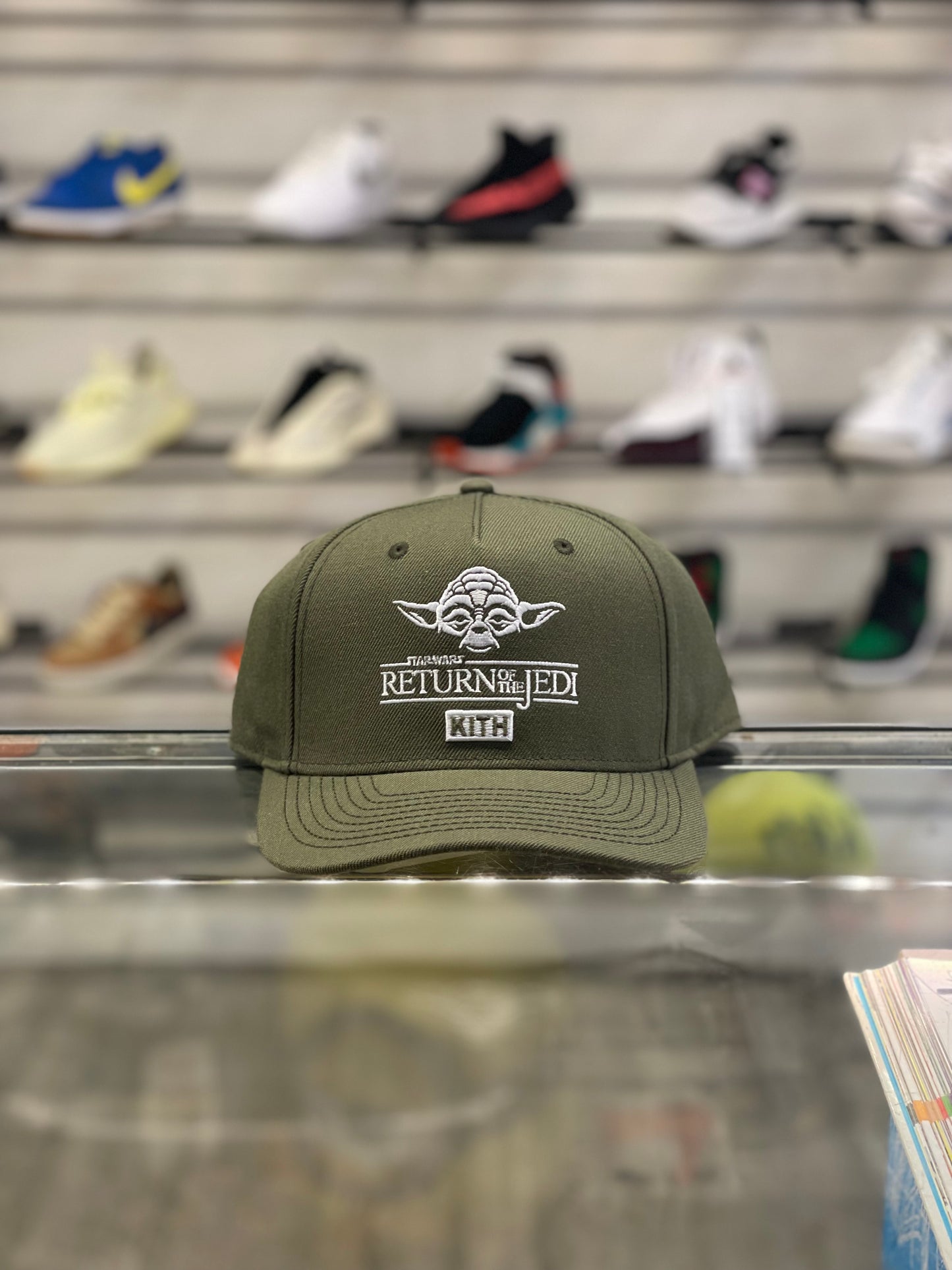 Kith Star Wars Trucker Hat Olive RoTJ
