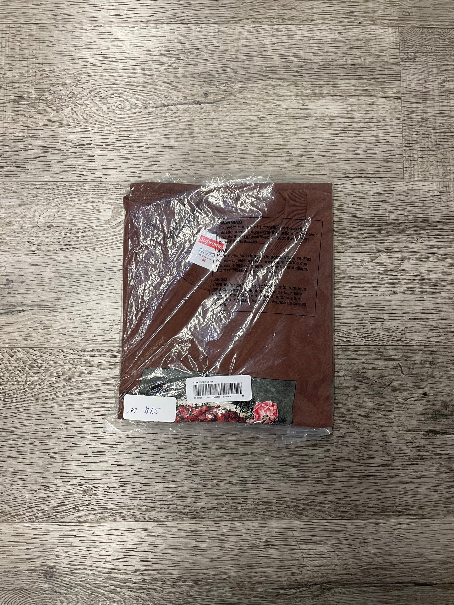 Supreme Strawberries Tee Brown