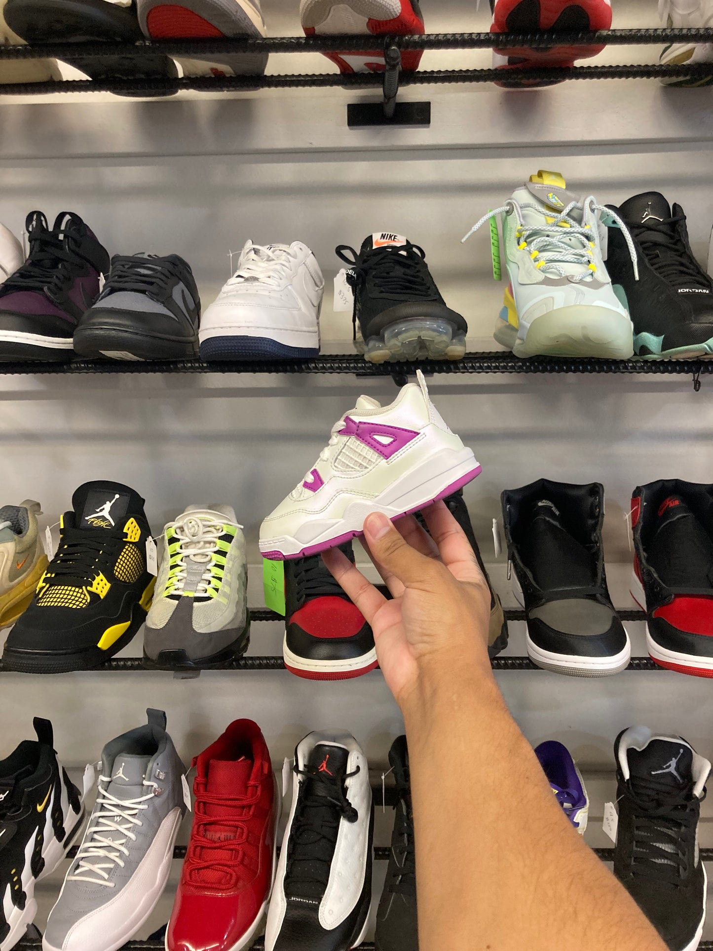 Air Jordan 4 White/Purple (TD)