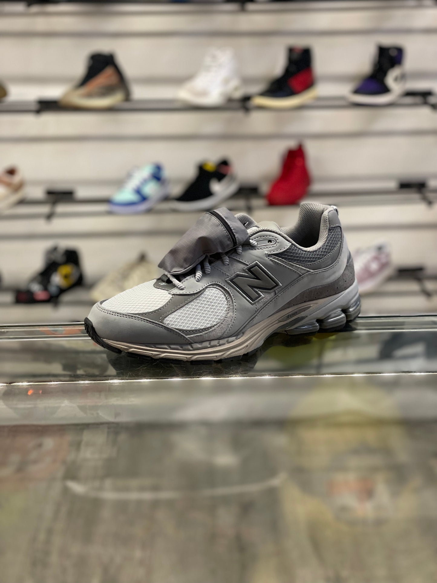 New Balance 2002R Grey Pouch