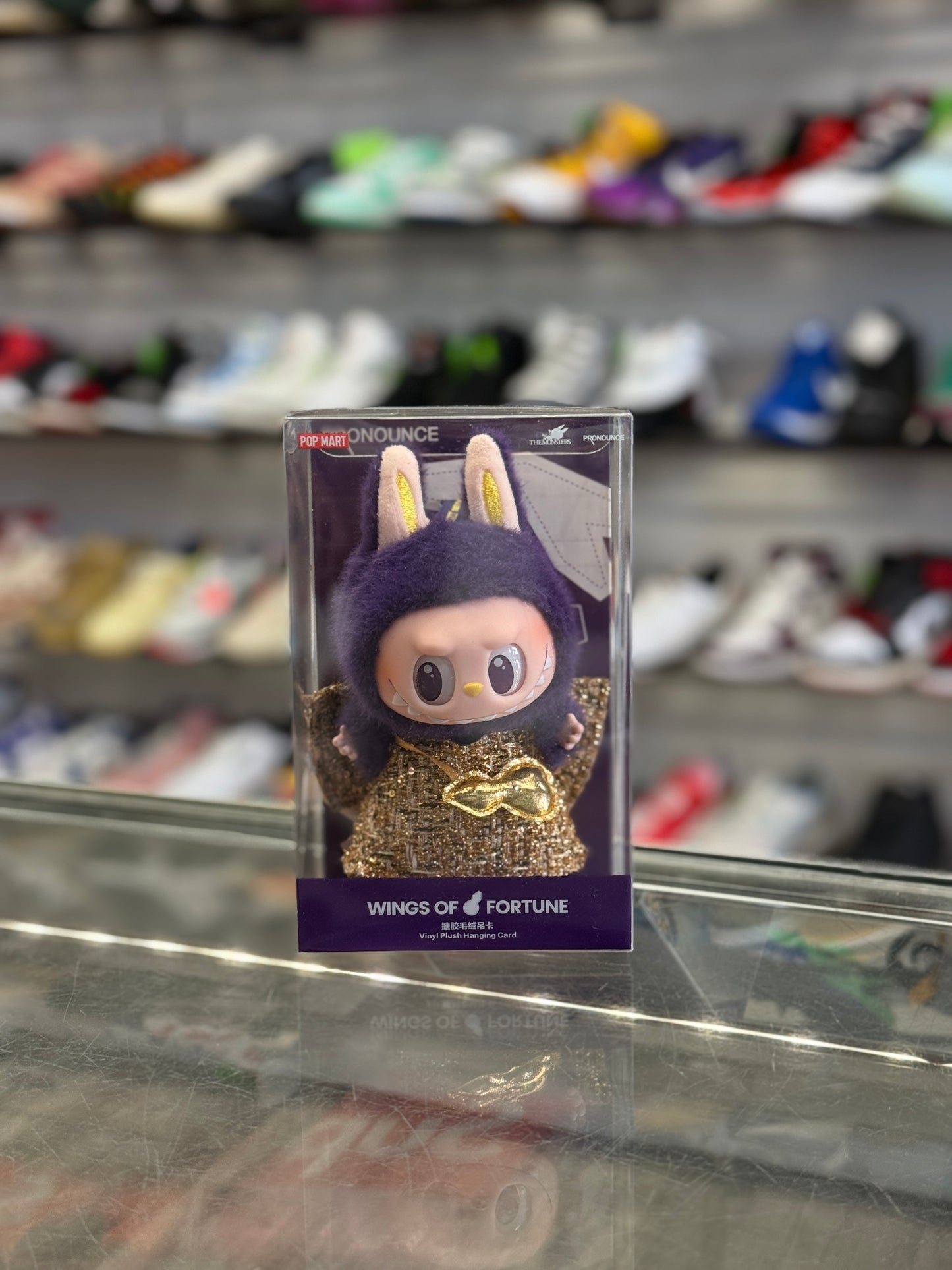 Labubu Wings of Fortune Plush Keychain Purple
