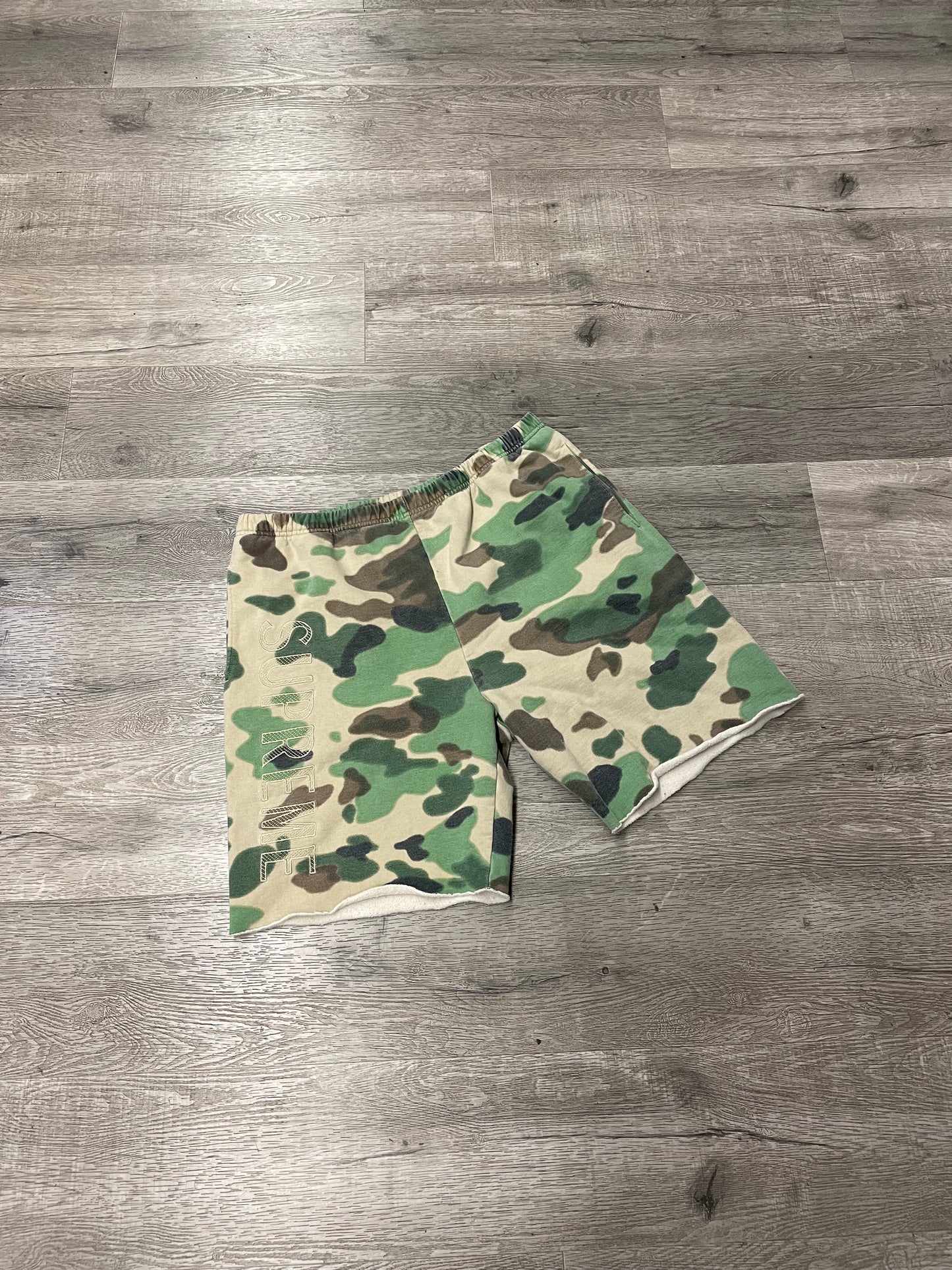 Supreme Camo Sweat Shorts