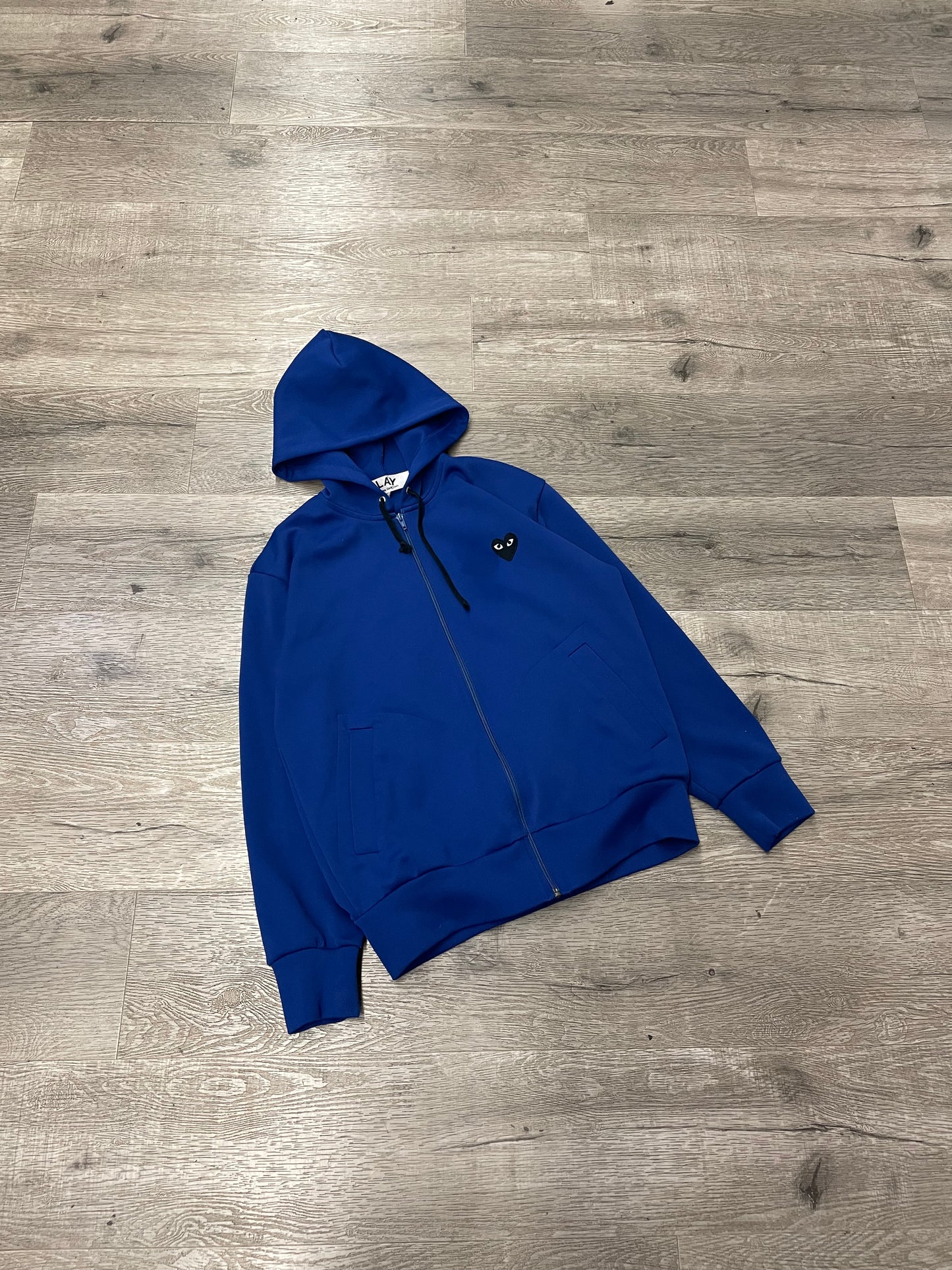 CDG Zip Up Hood Blue
