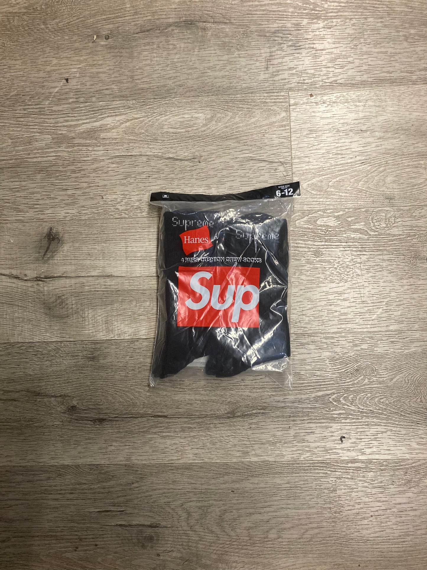 Supreme Sock 3-Pack Black