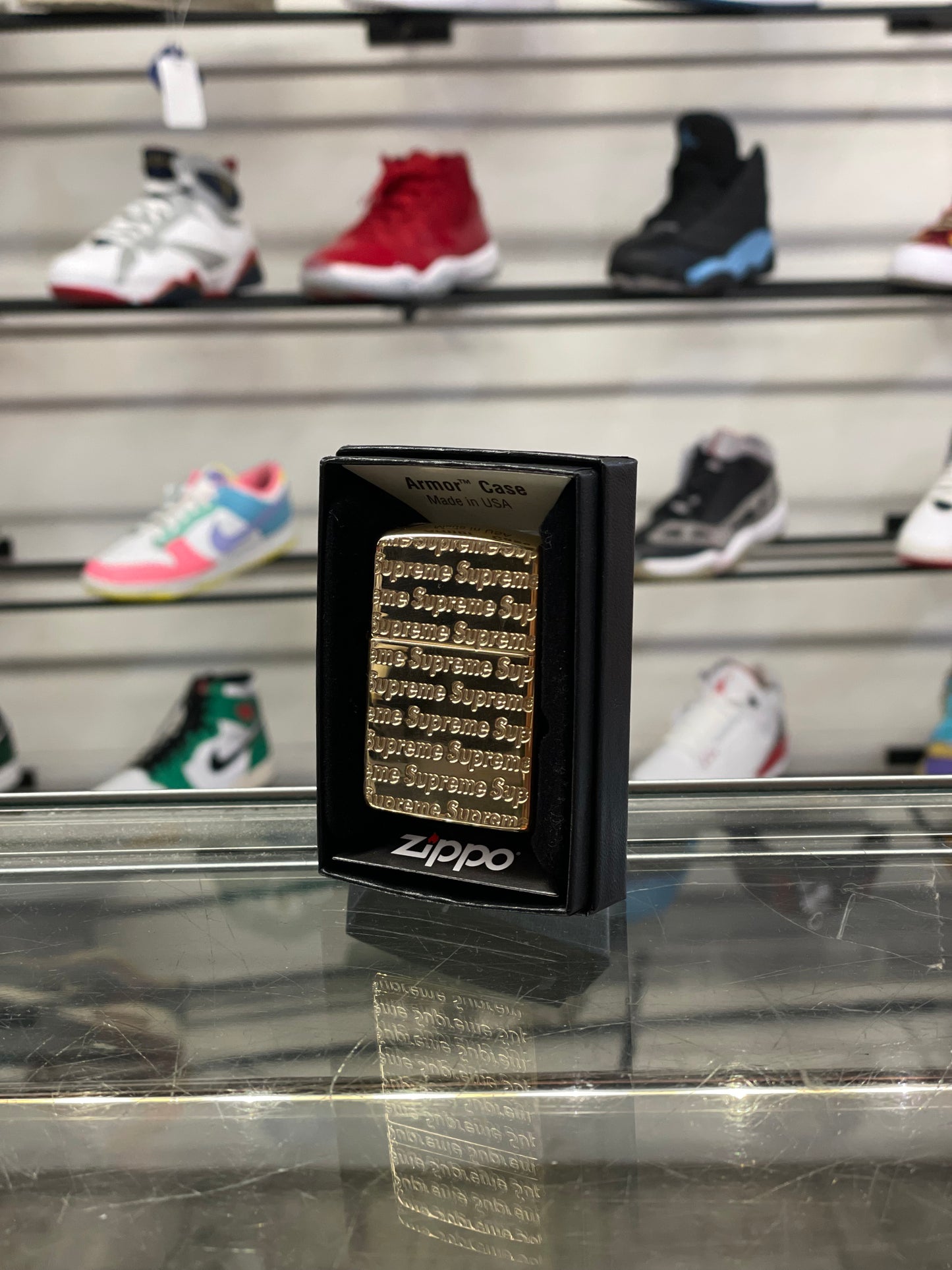 Supreme Gold Repeat Zippo Lighter