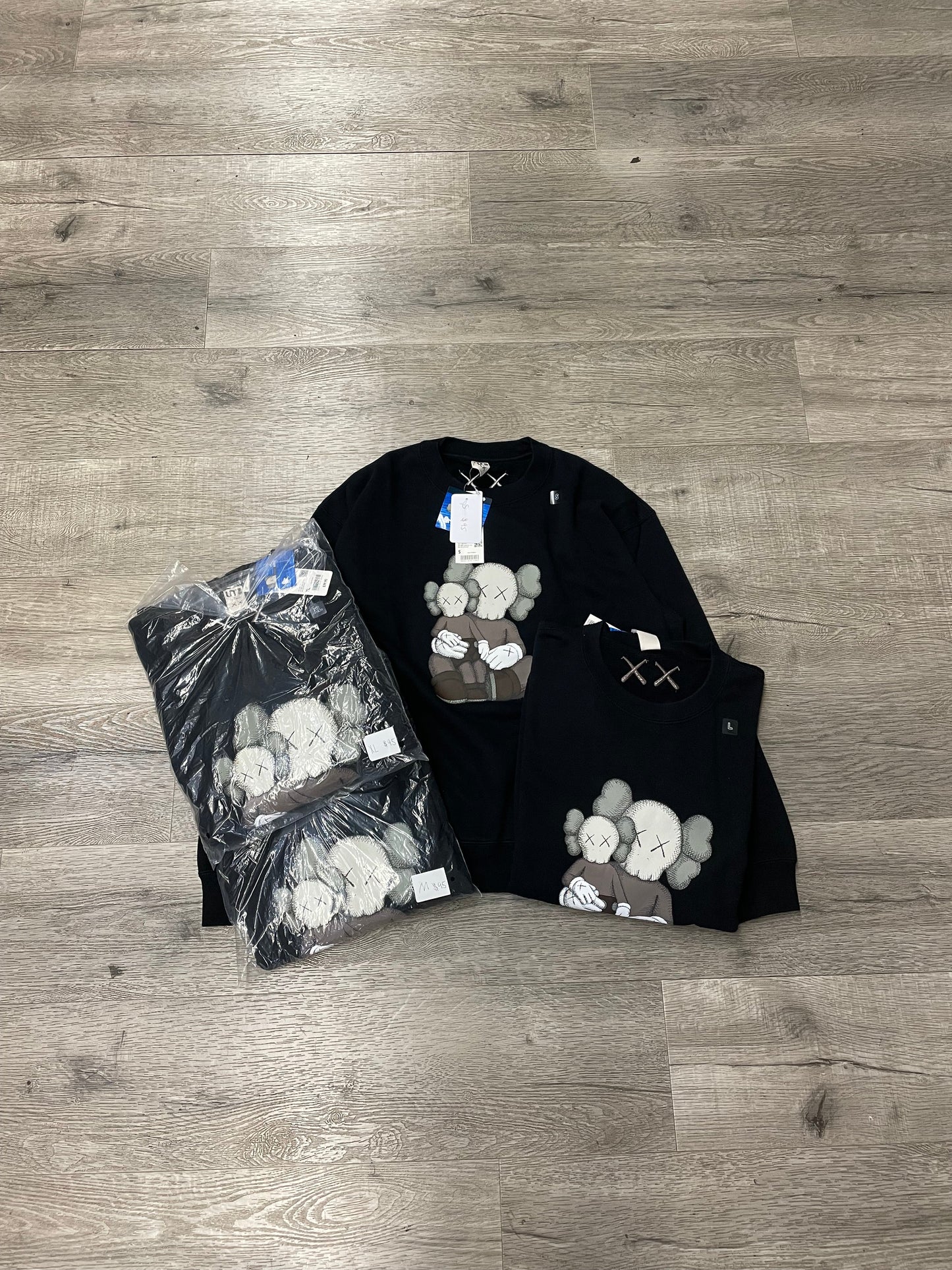 Kaws Uniqlo Figure Crewneck Black