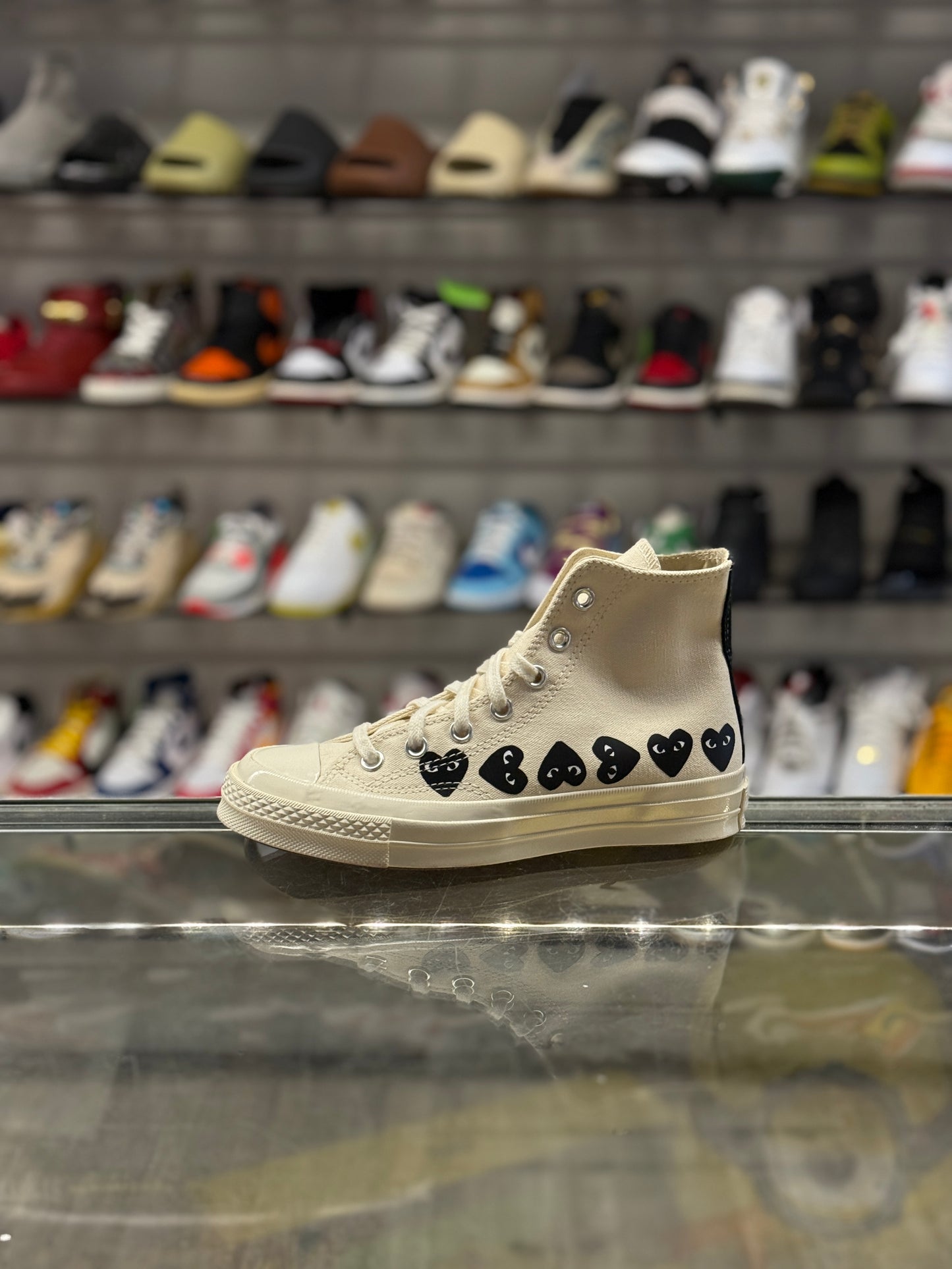 CDG Converse High Cream