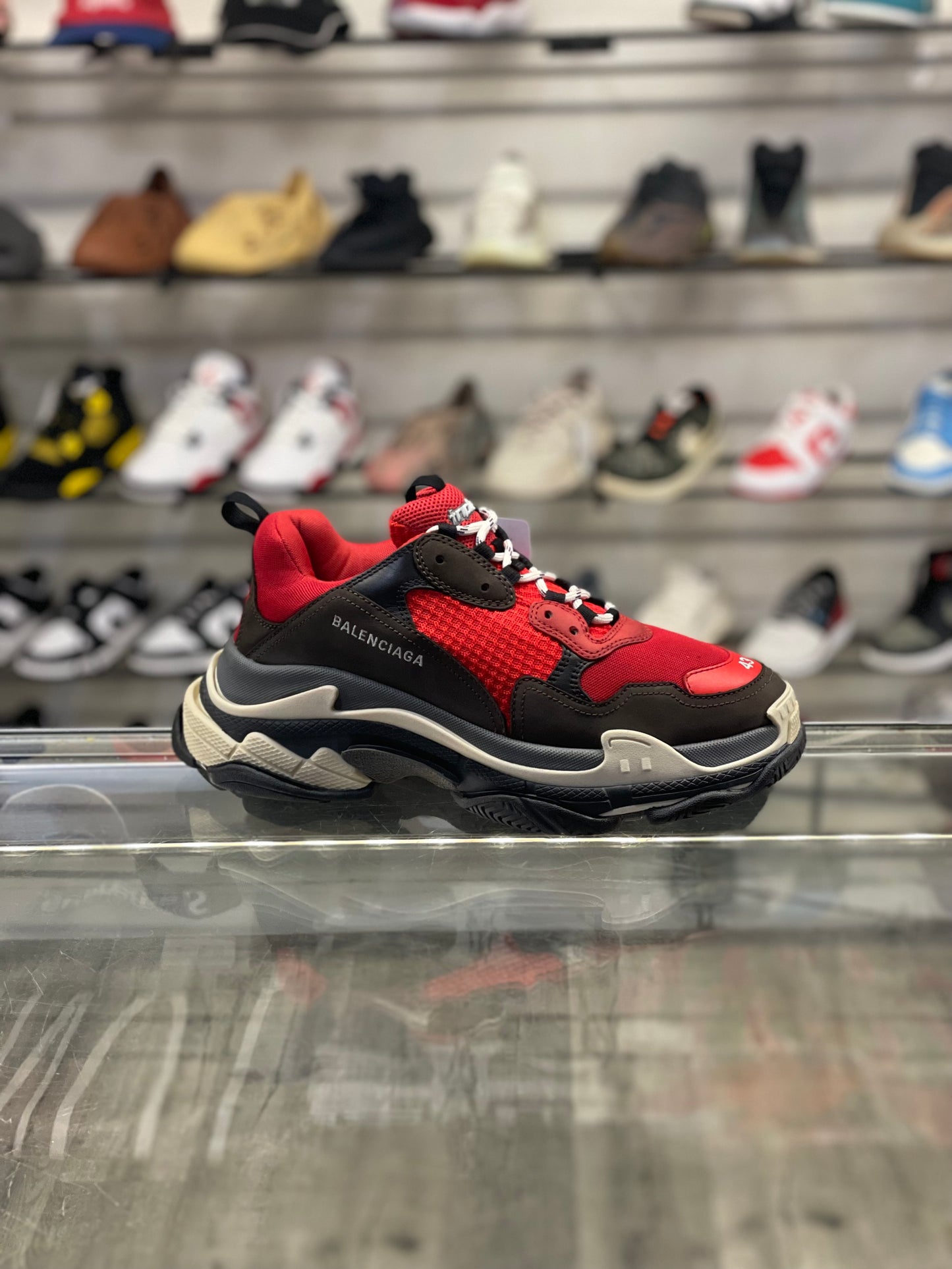 Balenciaga Triple S Red Black