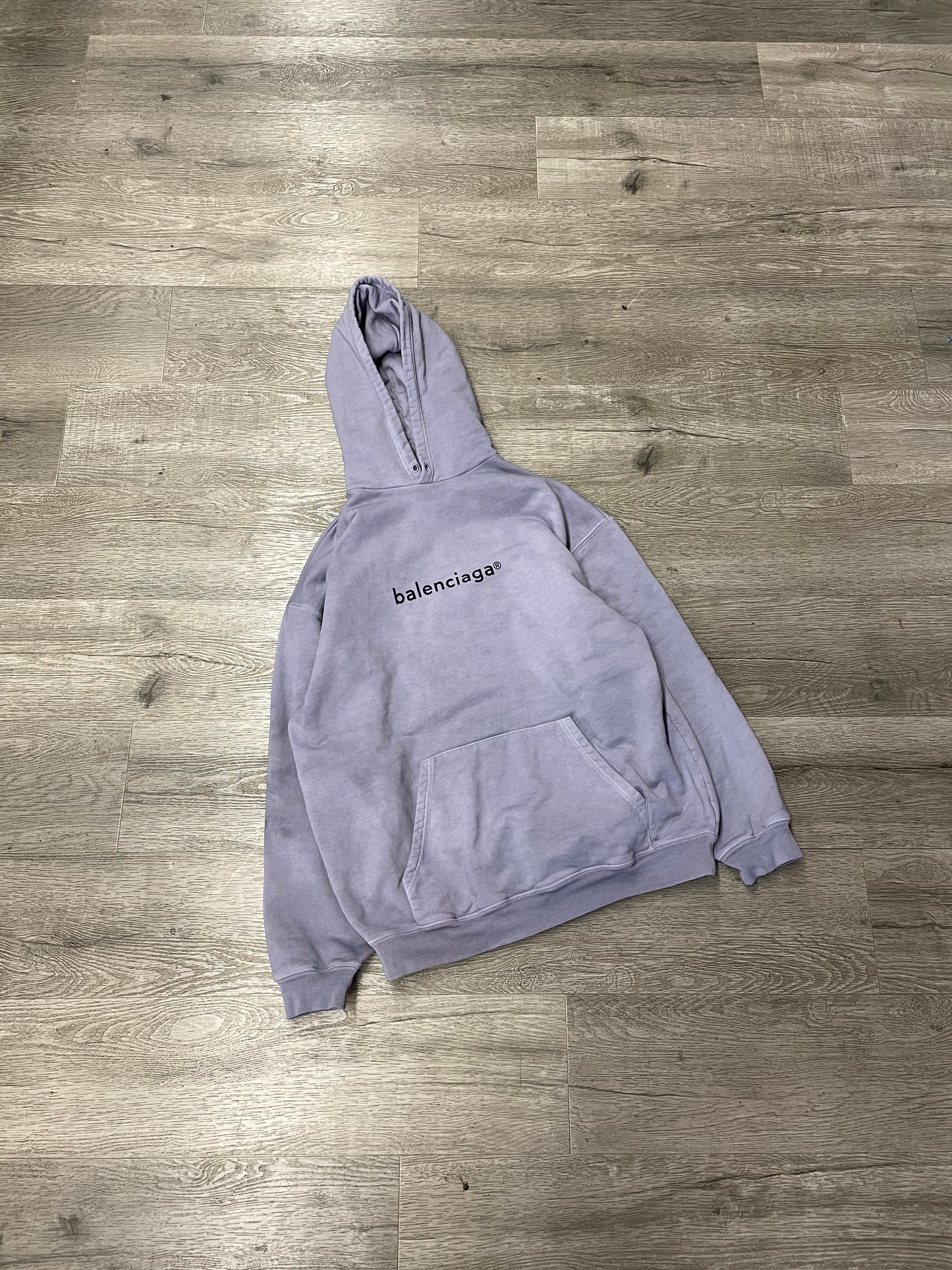 Balenciaga Basic Purple Dyed Hood