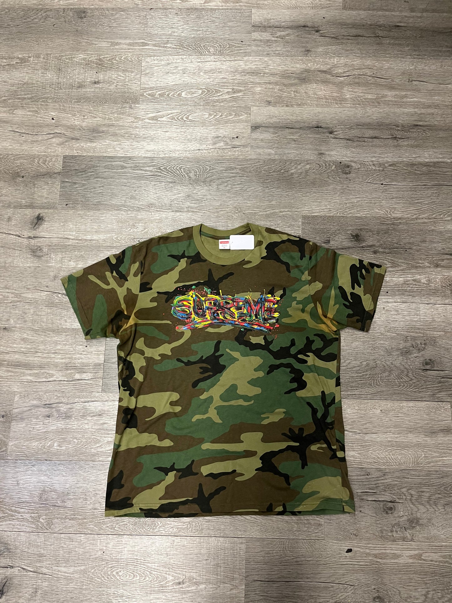 Supreme Paint Tee Camo