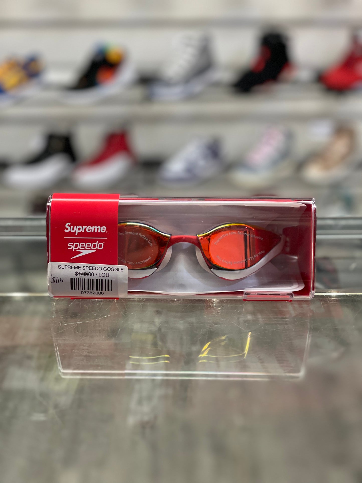 Supreme Speedo Goggles White