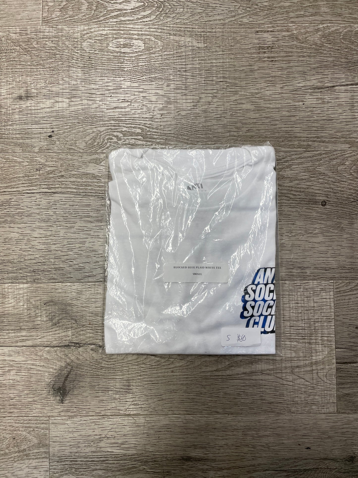 Anti Social Social Club Tee Blue Plaid