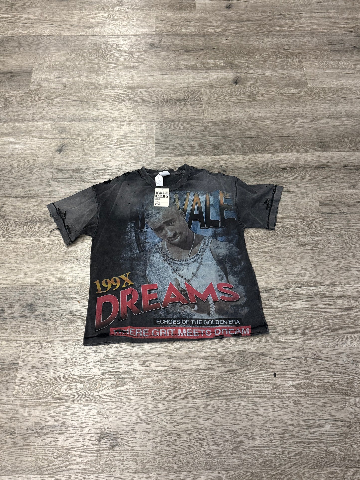 Valley Tupac Tee Black