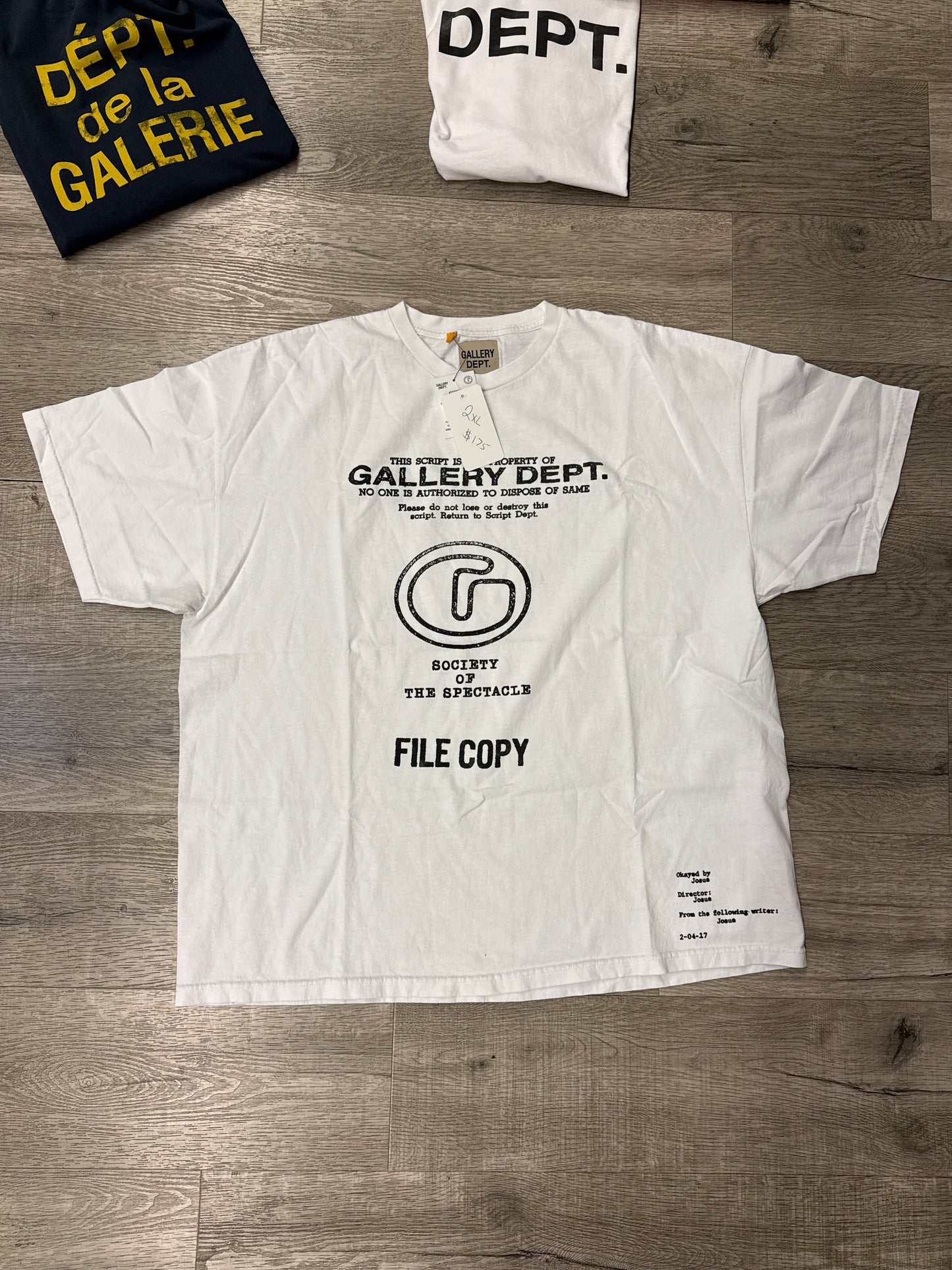 Gallery Dept. Tee Script Tee White