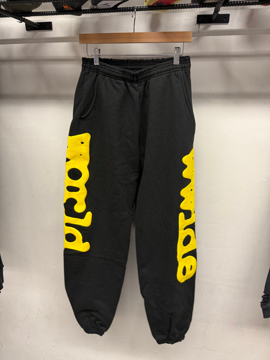 Sp5der Sweatpants Onyx Black/Yellow