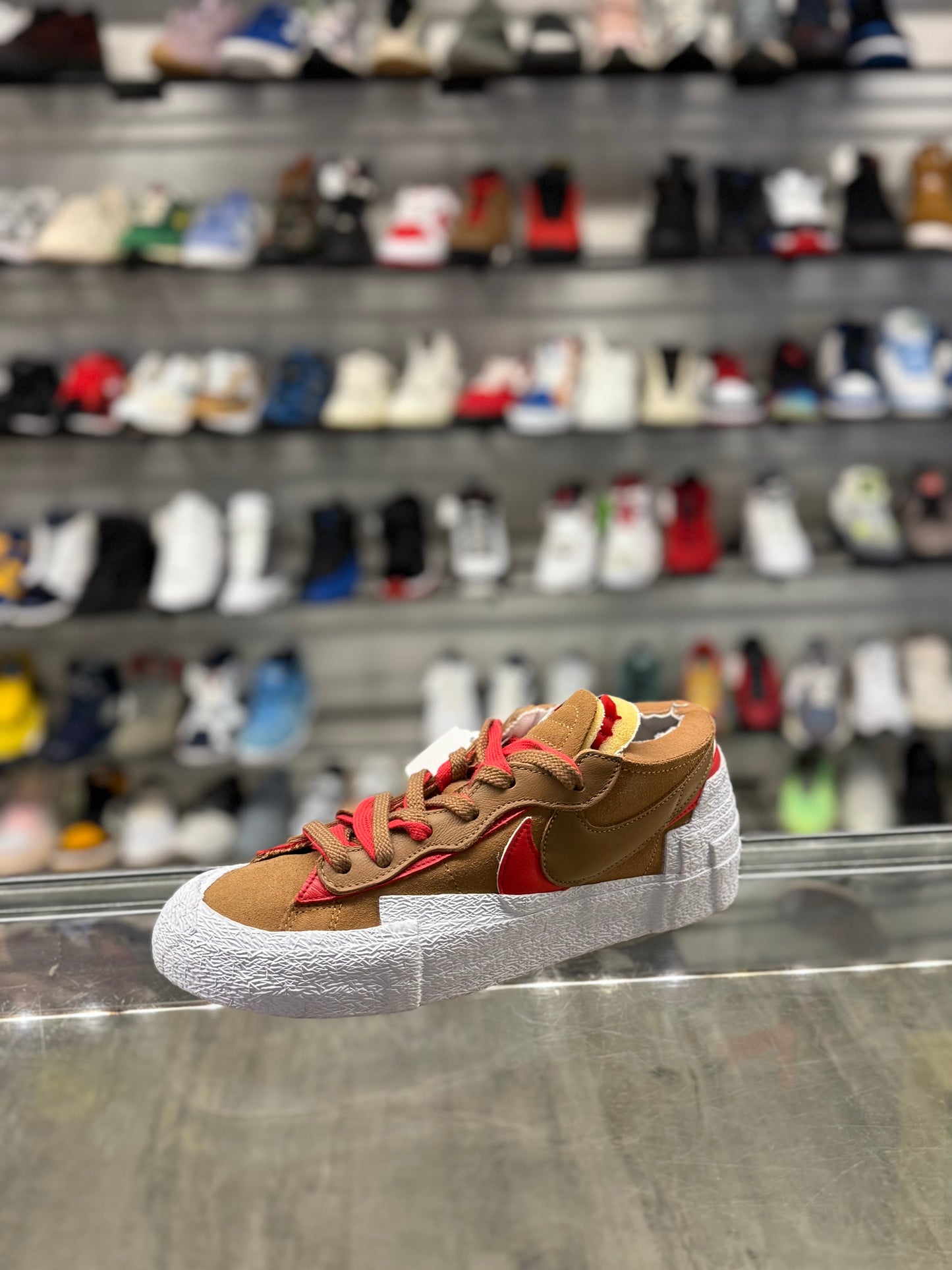 Sacai Blazer Low Red/Brown