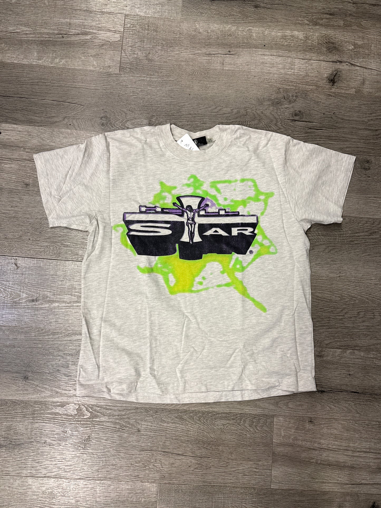 Hellstar Jesus Tee Grey/Purple/Green