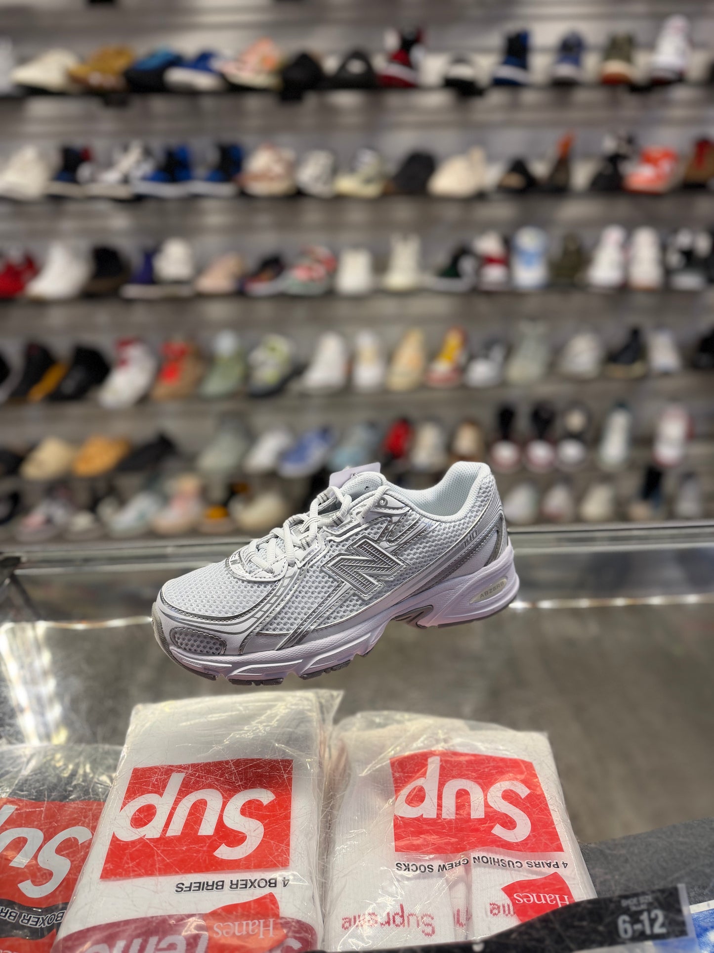 New Balance 740 White Metallic Silver