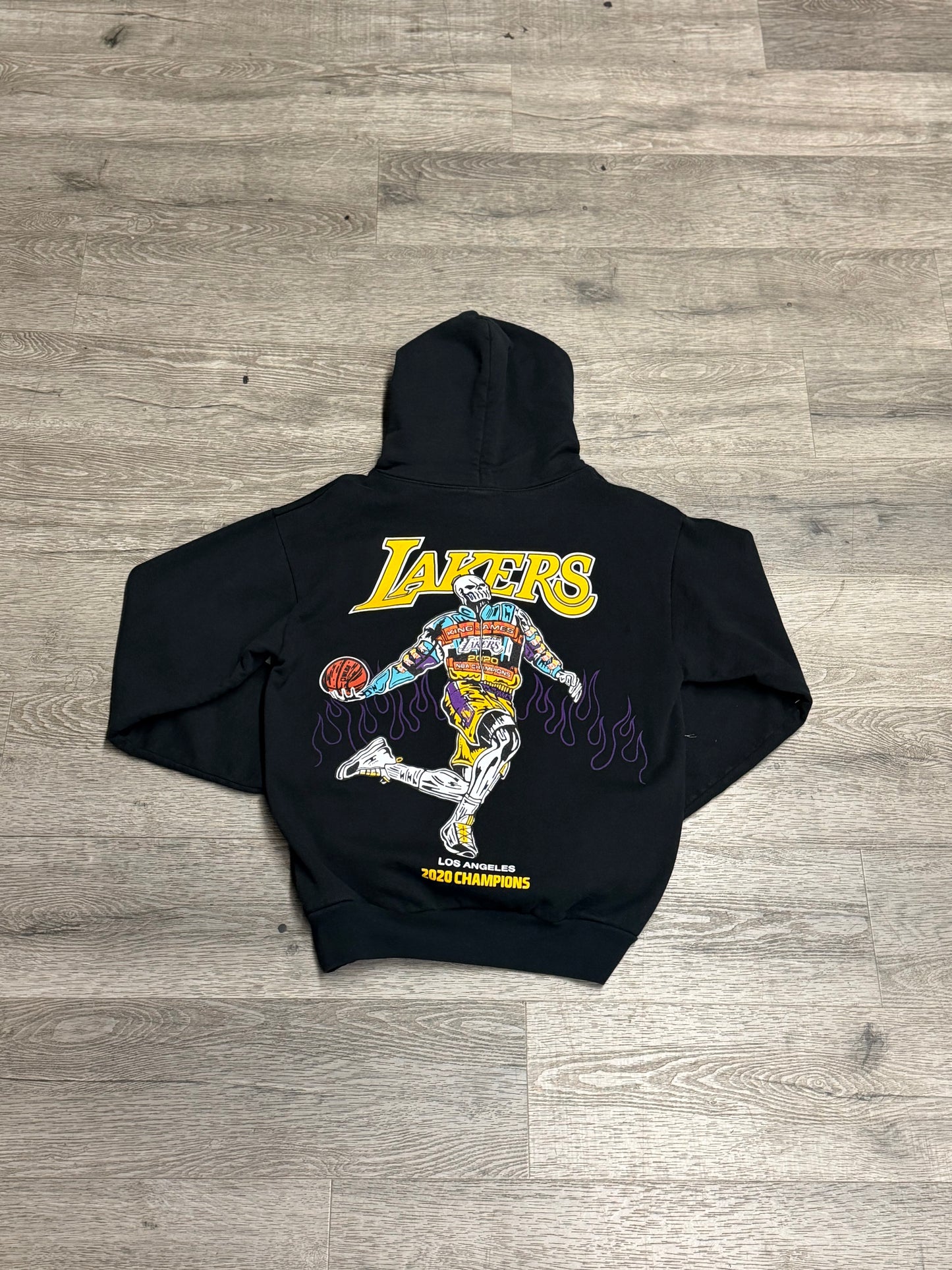 Warren Lotas Lakers 2020 Championship LeBron Hood Black