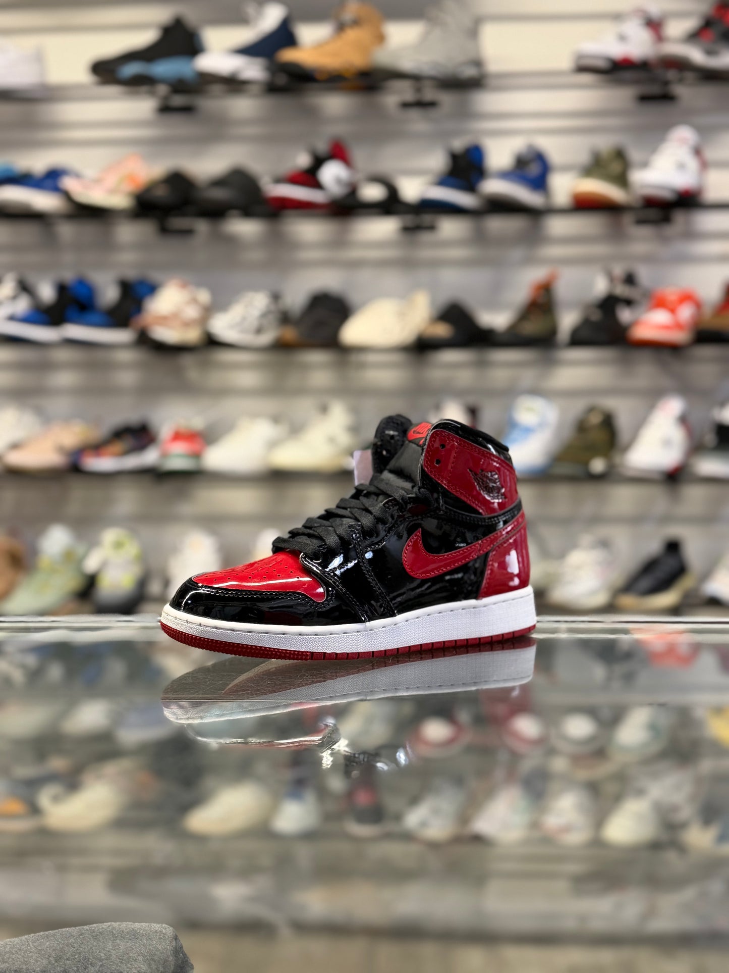 Air Jordan 1 High Patent Bred (GS)