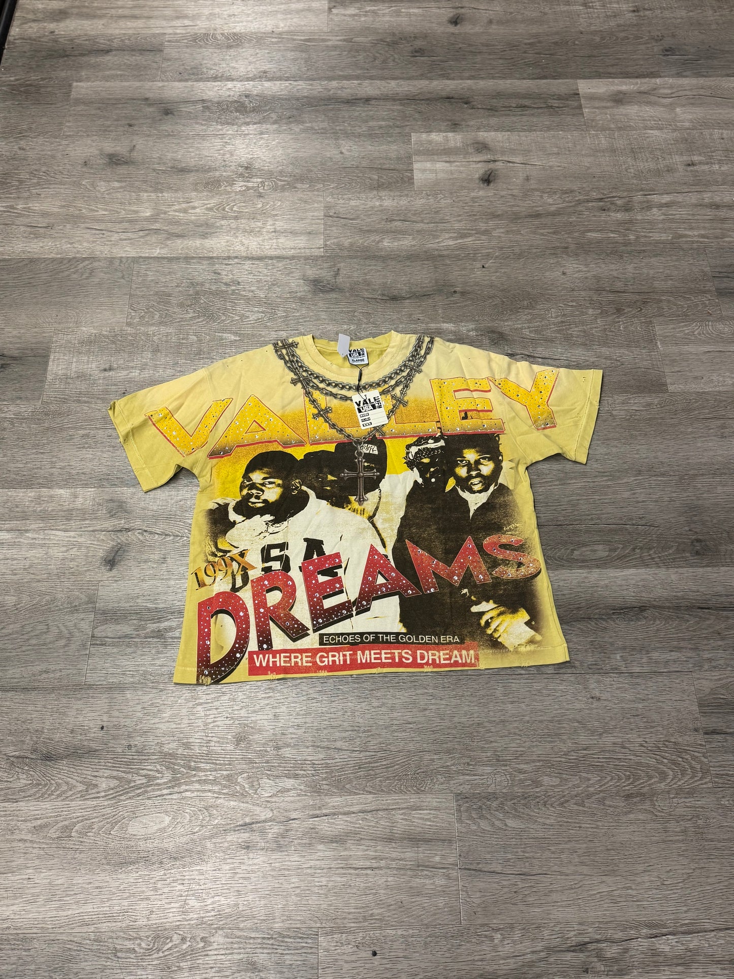 Valley Yellow Rhinestone Tee