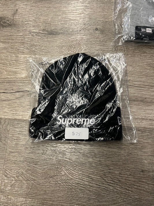 Supreme Black Bandana Box Logo Beanie