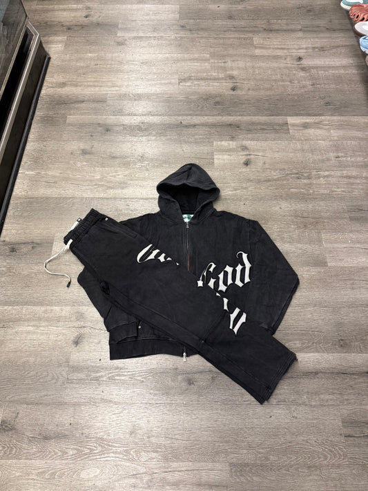God Speed Sweatsuit Washed Black