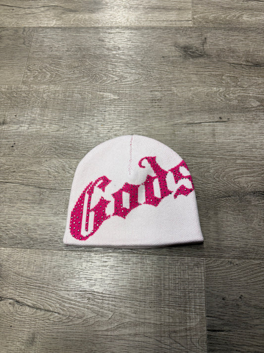God Speed Beanie White/Pink