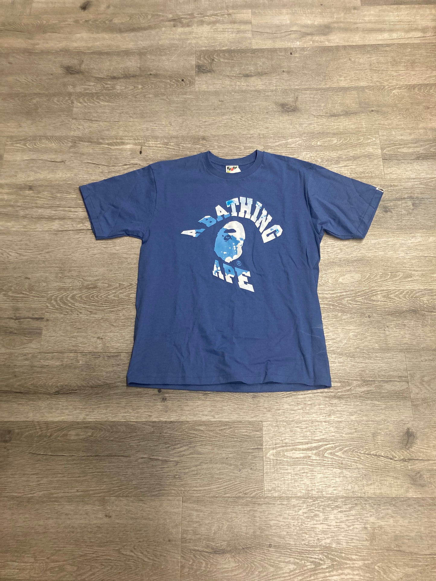 Bape Blue Tye Dye Tee