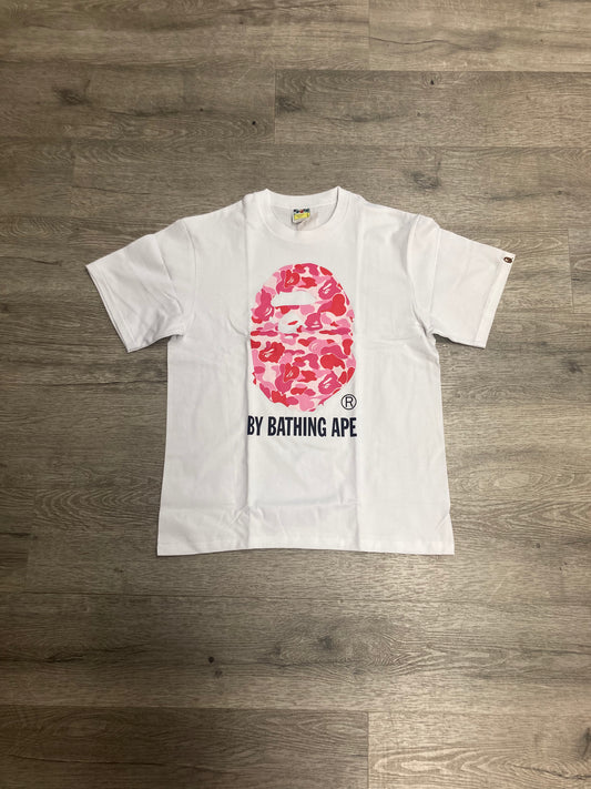 A Bathing Ape Pink Camo Tee White