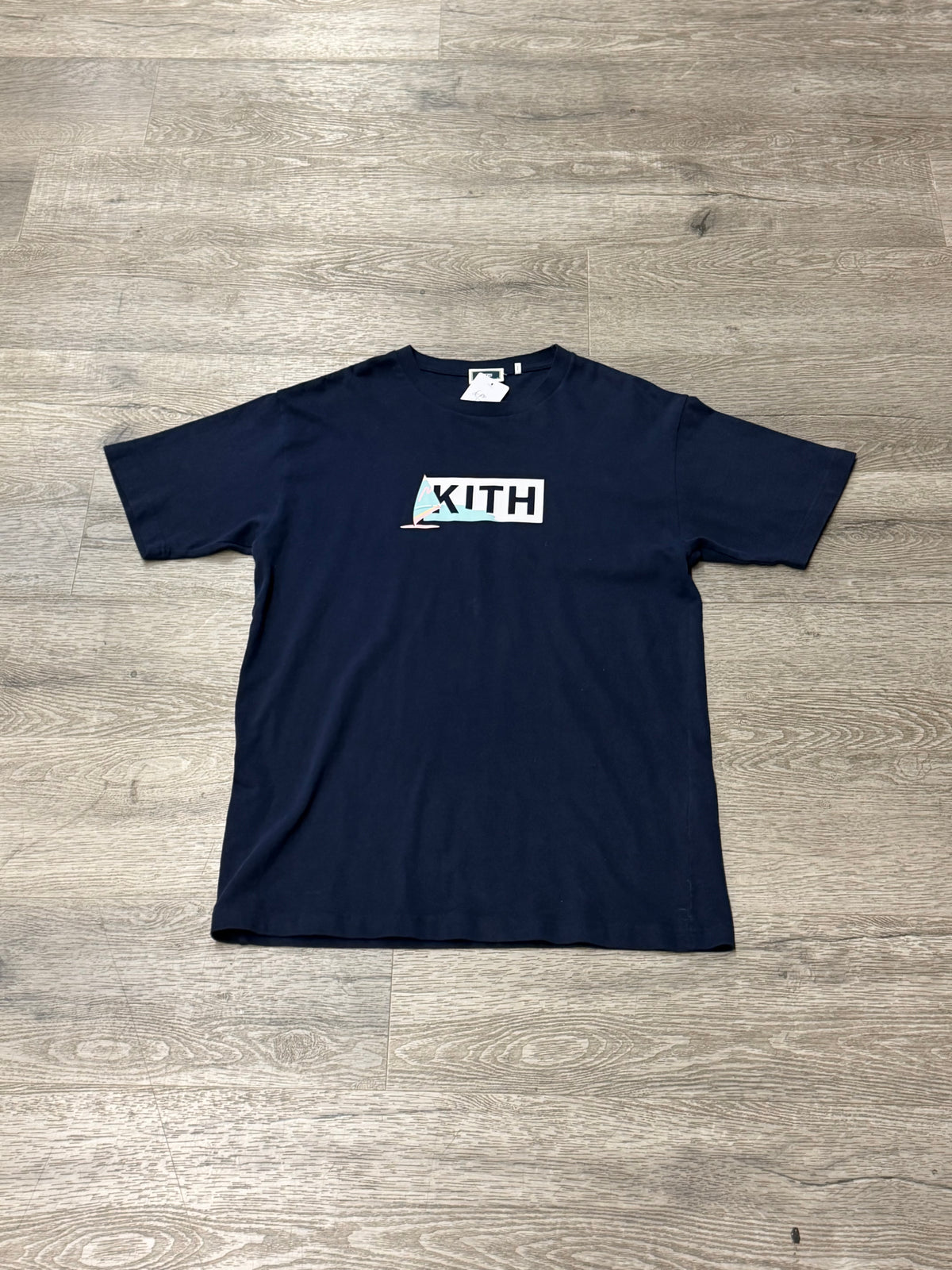 Kith Boat Box Logo Tee Navy