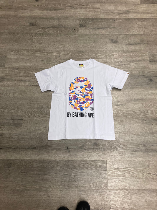 A Bathing Ape Bape LA Tee Multi/White