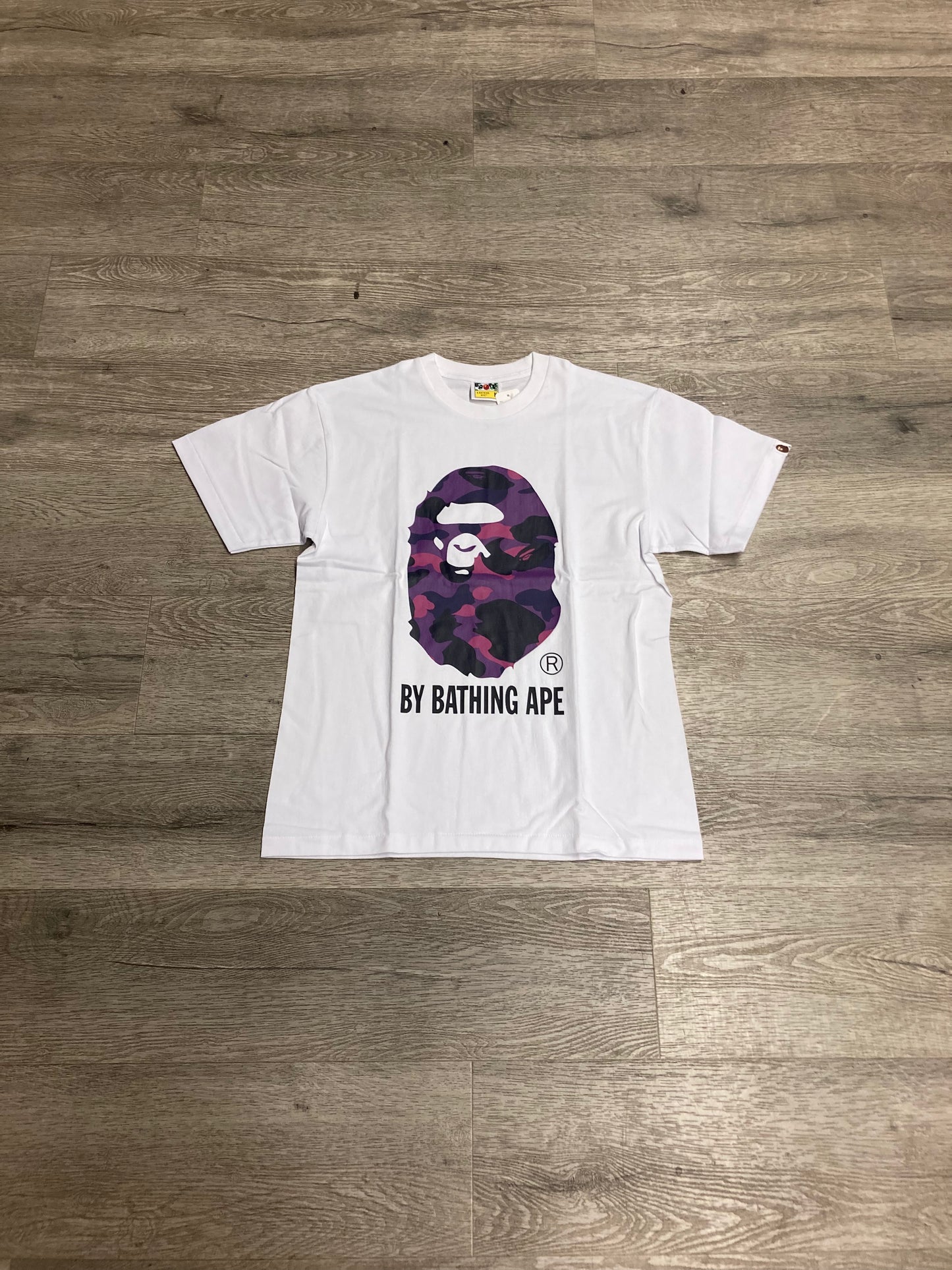 A Bathing Ape Bape Tee Purple/White