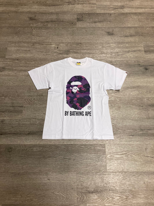 A Bathing Ape Bape Tee Purple/White