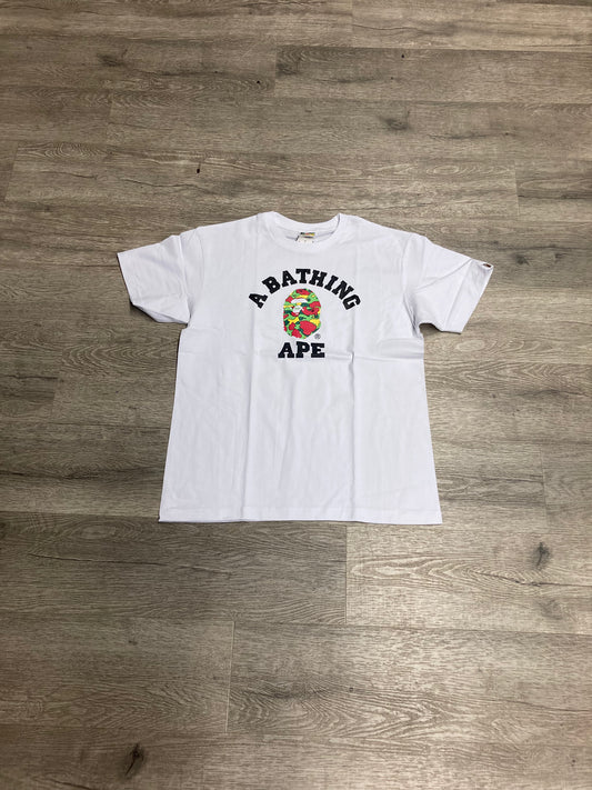 A Bathing Ape Bape Tee Multi/White