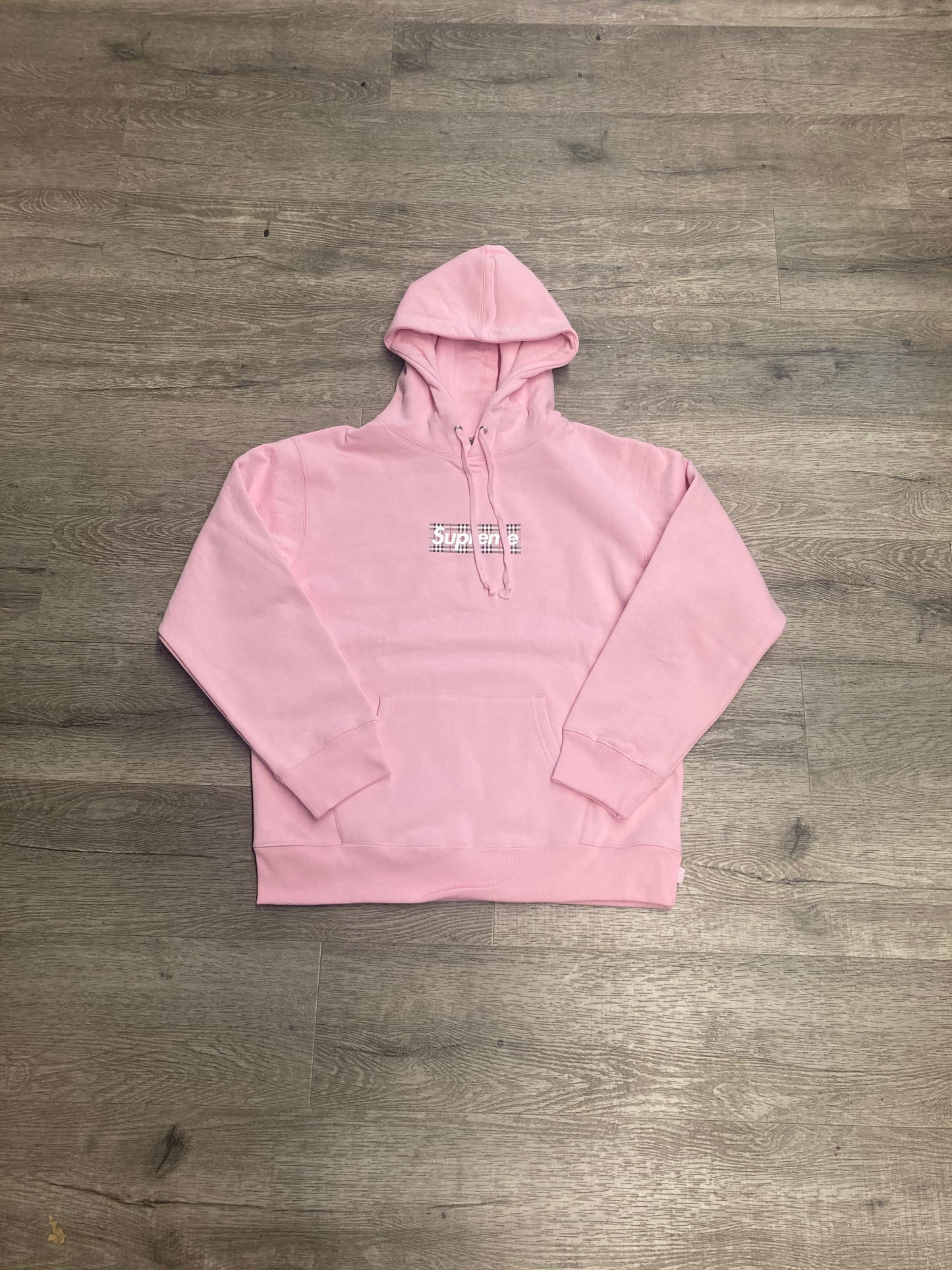 Supreme Burberry Box Logo Pink